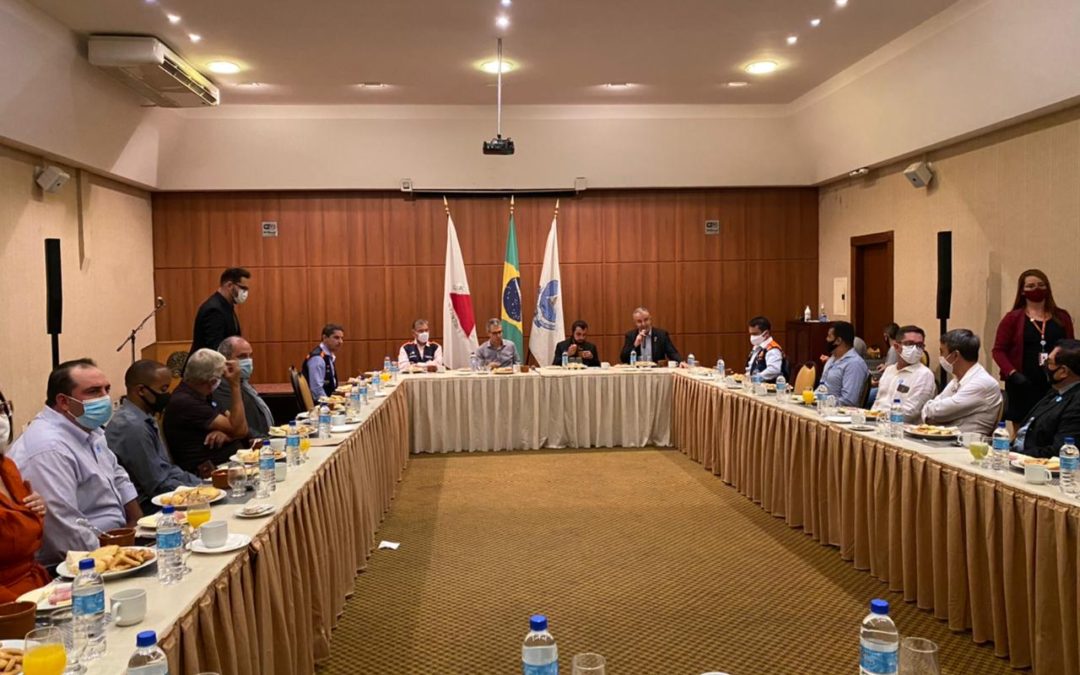 Tatão participa de reunião com o governador Romeu Zema e outros prefeitos da região de Barbacena