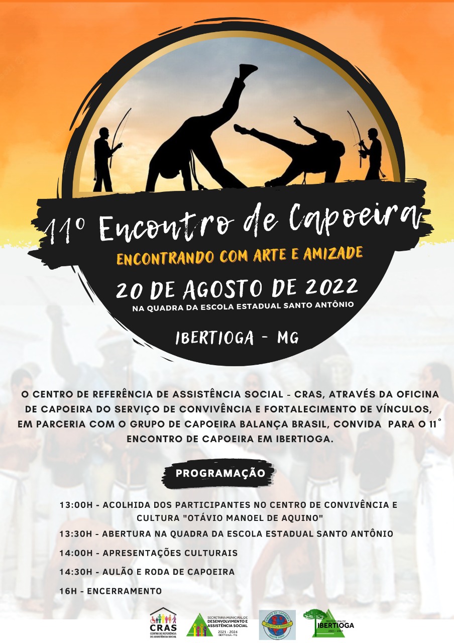 Encontro regional de capoeira acontecerá em Ibertioga no próximo mês