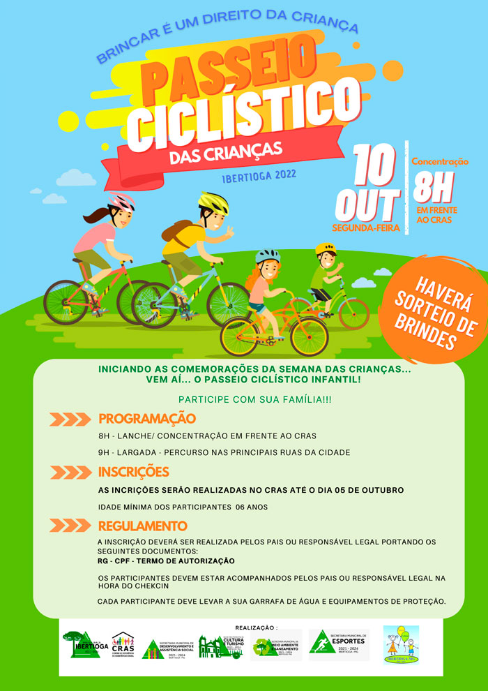 Passeio Ciclístico Infantil